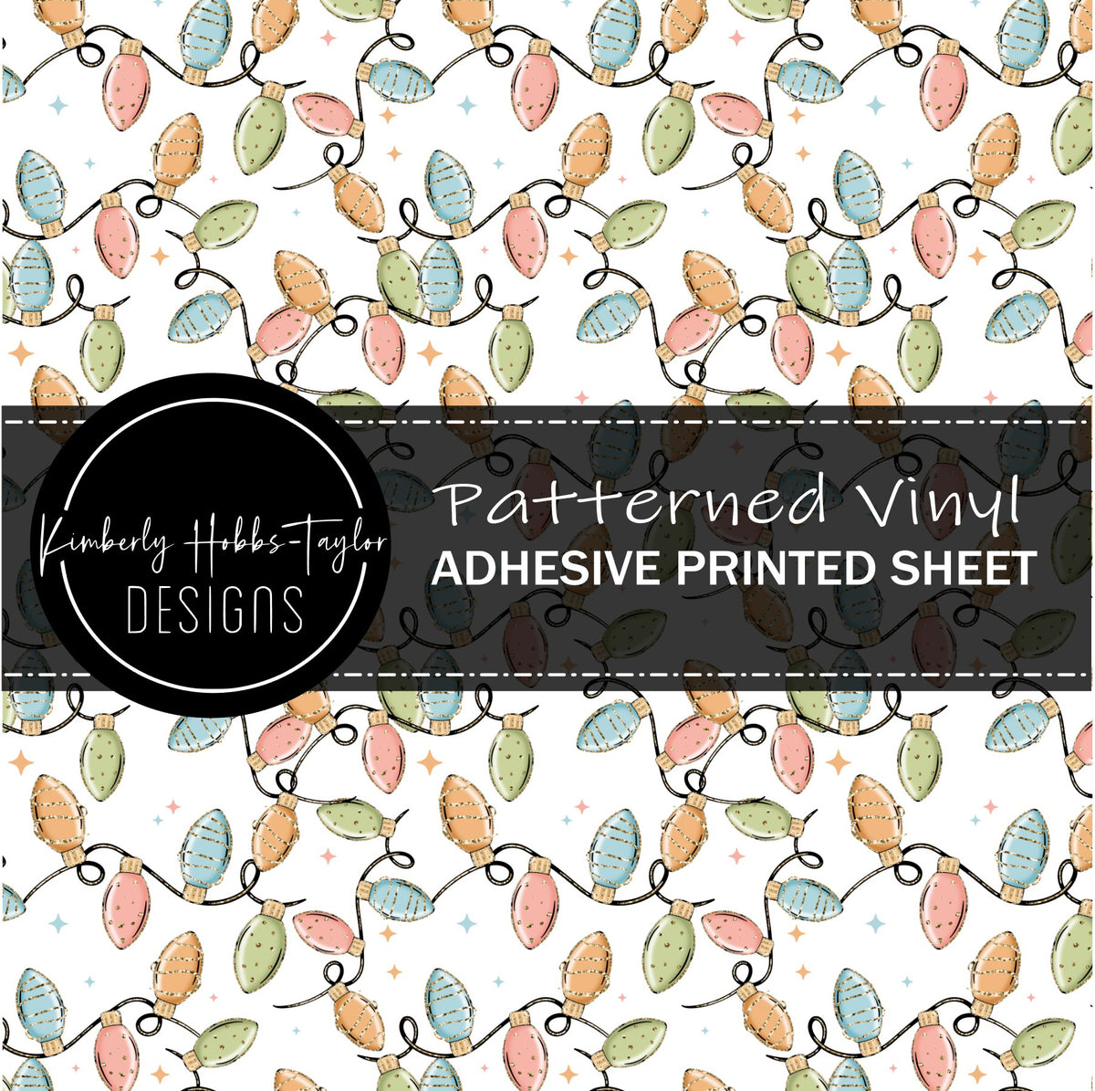 Merry and Bright Lights Pastel - Adhesive Vinyl