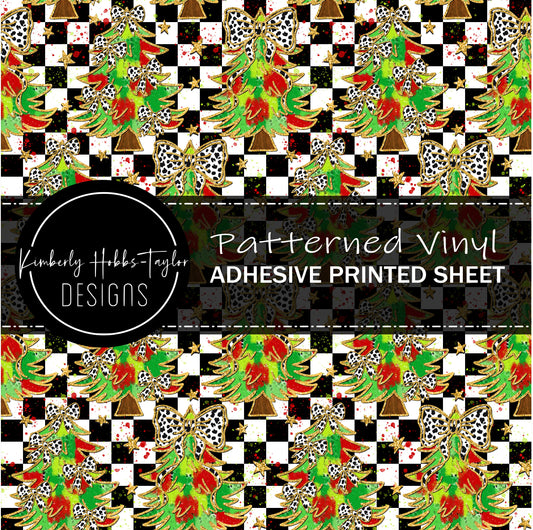 Christmas Coquette Trees and Bows - Traditional vinyl