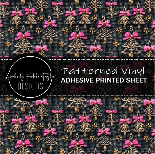 3D Festive Trees vinyl