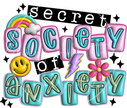 Secret Society of Anxiety decal