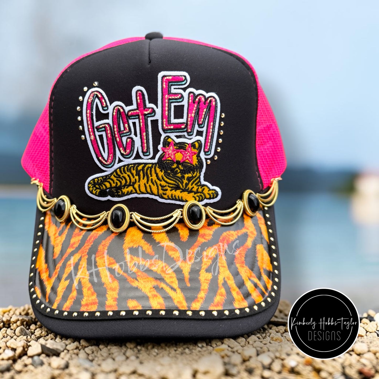 DTF Hat Brim Transfer - Animal Print - Tiger