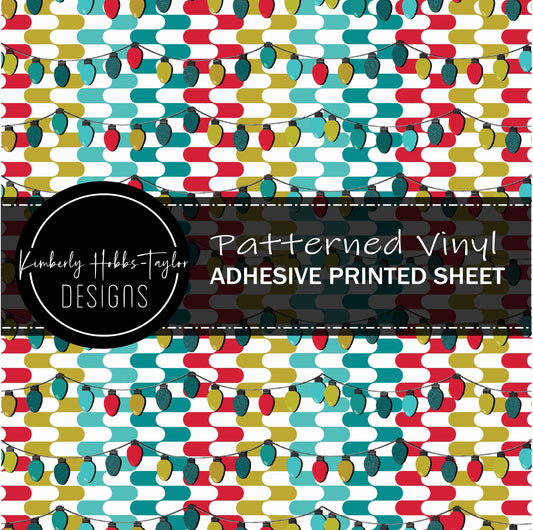 Retro Christmas Lights - Red vinyl