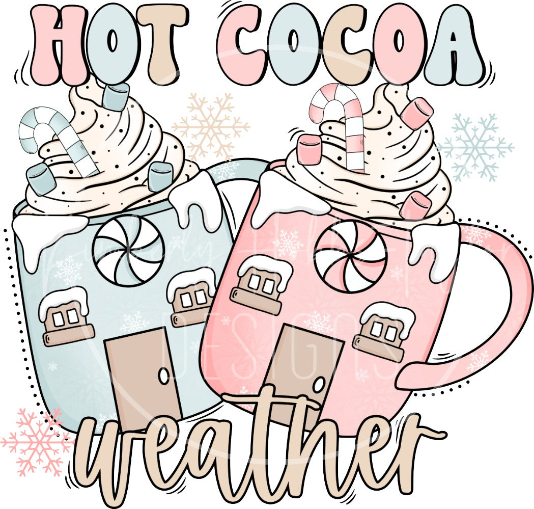 Hot Cocoa Weather decal