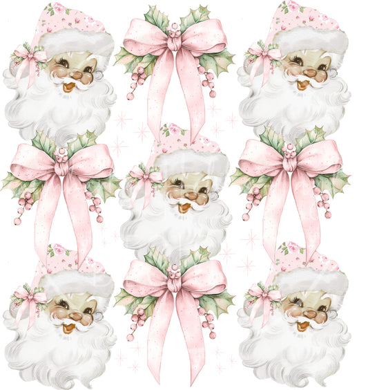 Pink Bows and Holly decal