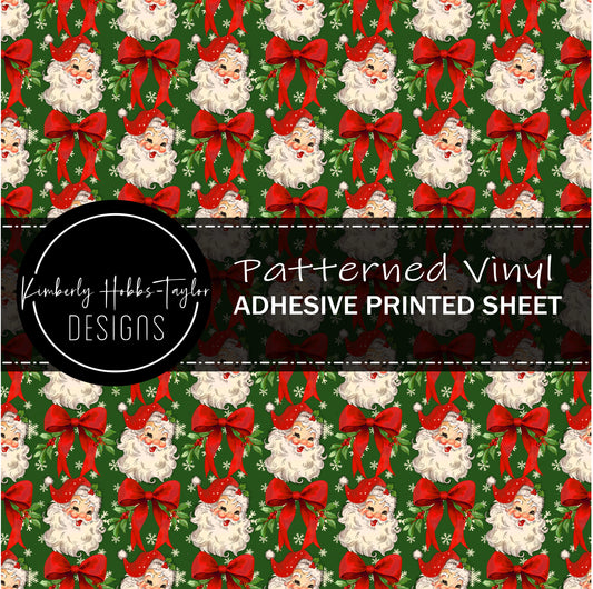 Red Santas and Bows vinyl