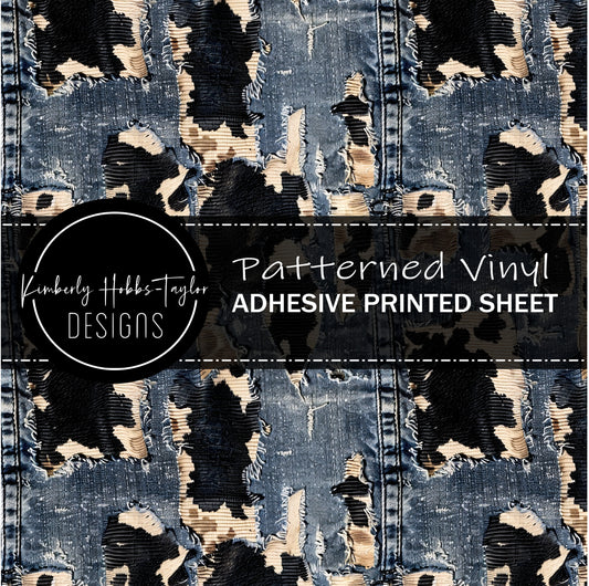 Cowhide Denim  D vinyl