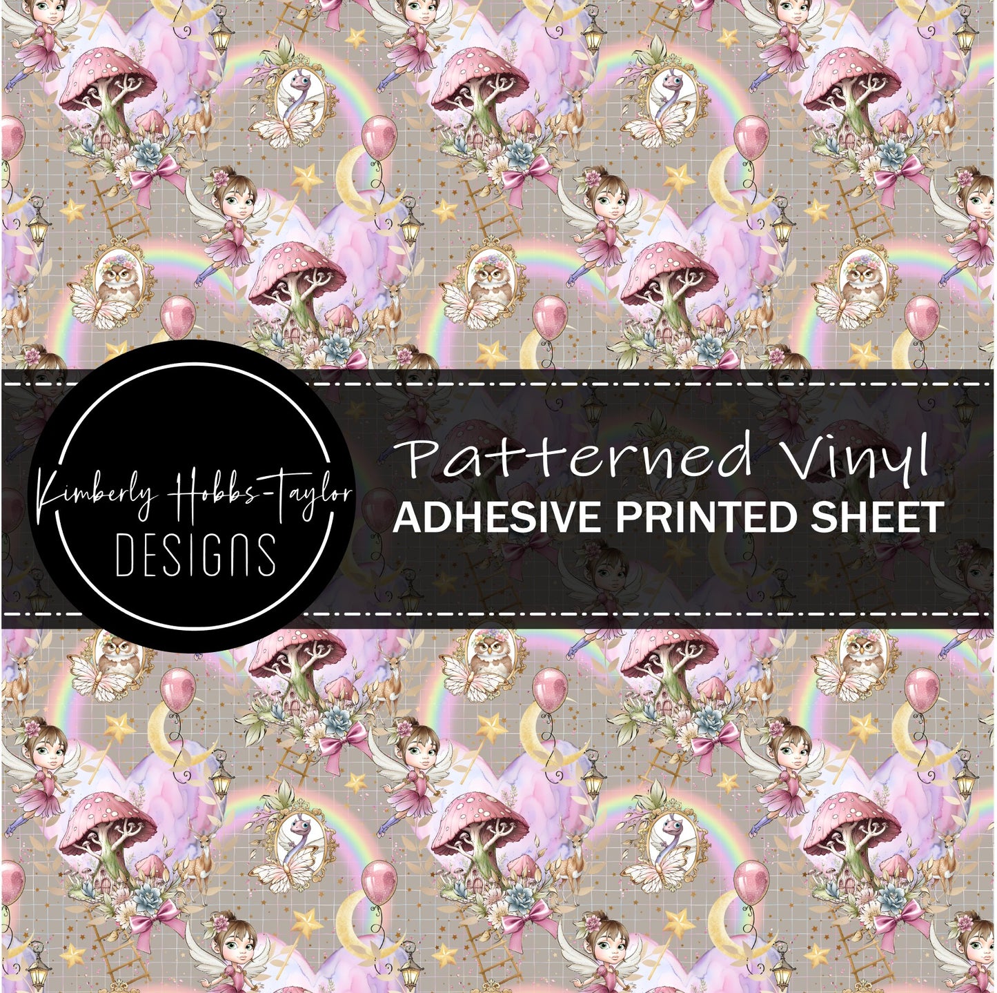 Pastel Fairies and Mushrooms - KHobbs Exclusive Colorway vinyl