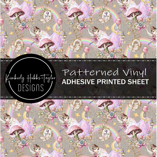 Pastel Fairies and Mushrooms - KHobbs Exclusive Colorway vinyl