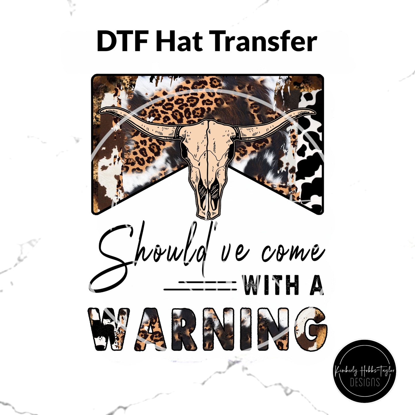 DTF Hat Transfer - Should’ve Come With A Warning