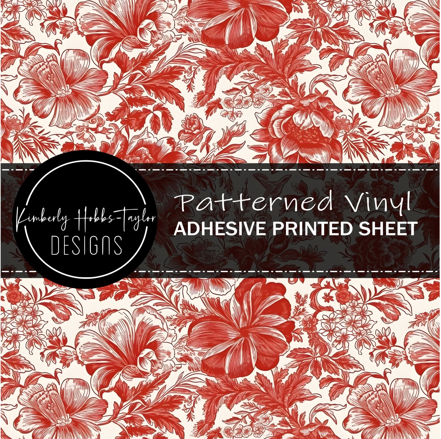 Red Chinoiserie D vinyl