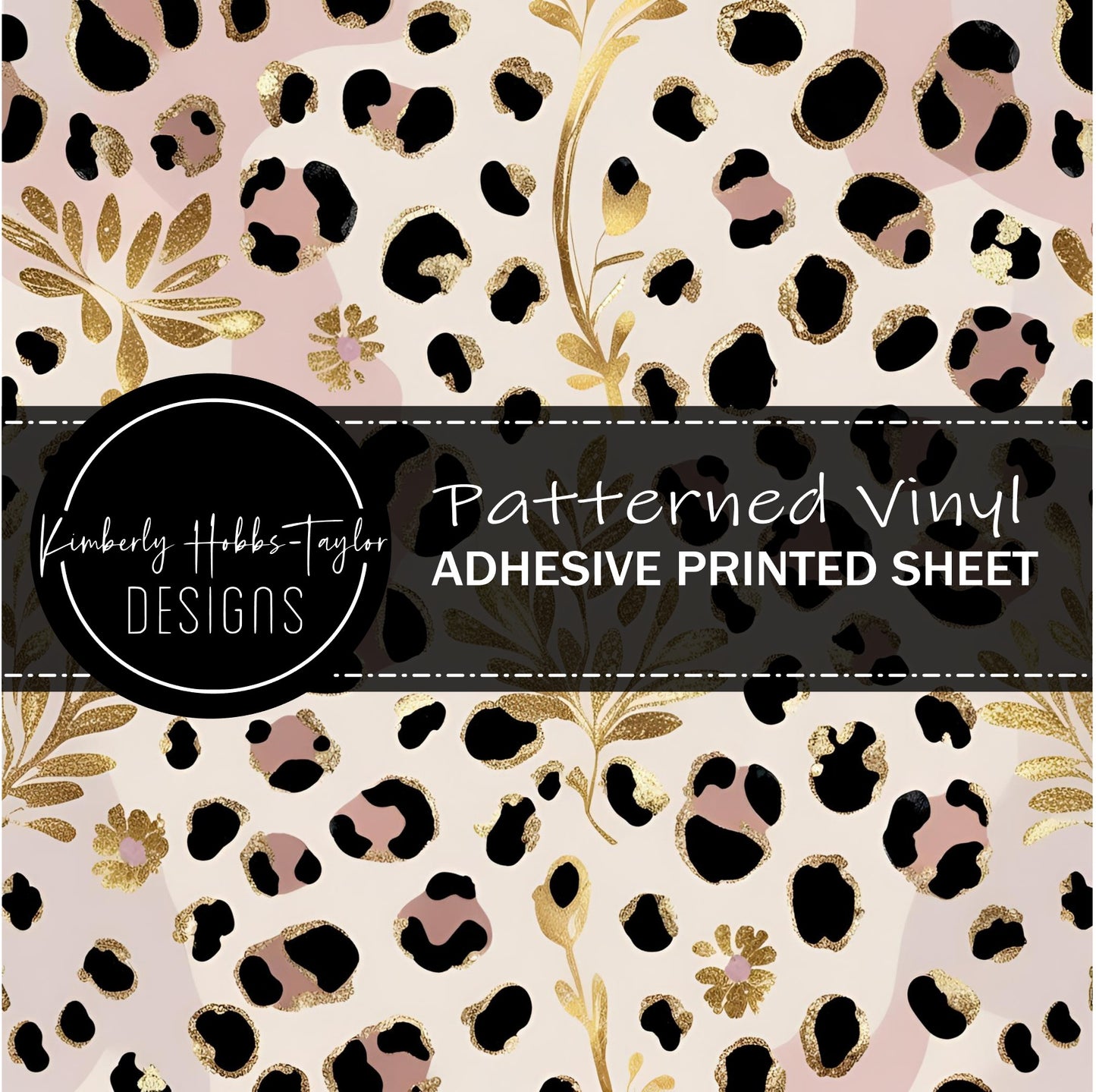 Neutral Leopard and Florals B vinyl