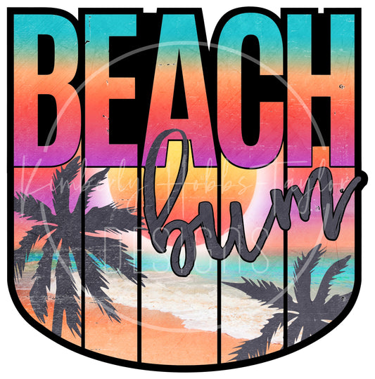 Beach Bum - decal