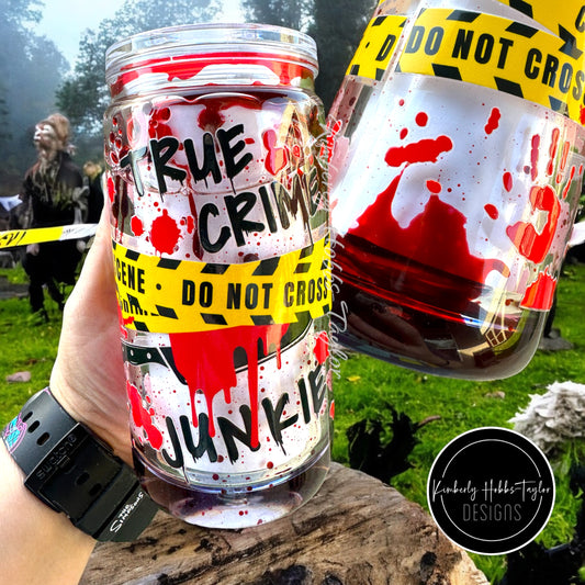 True Crime Acrylic Snowglobe tumbler - 16oz
