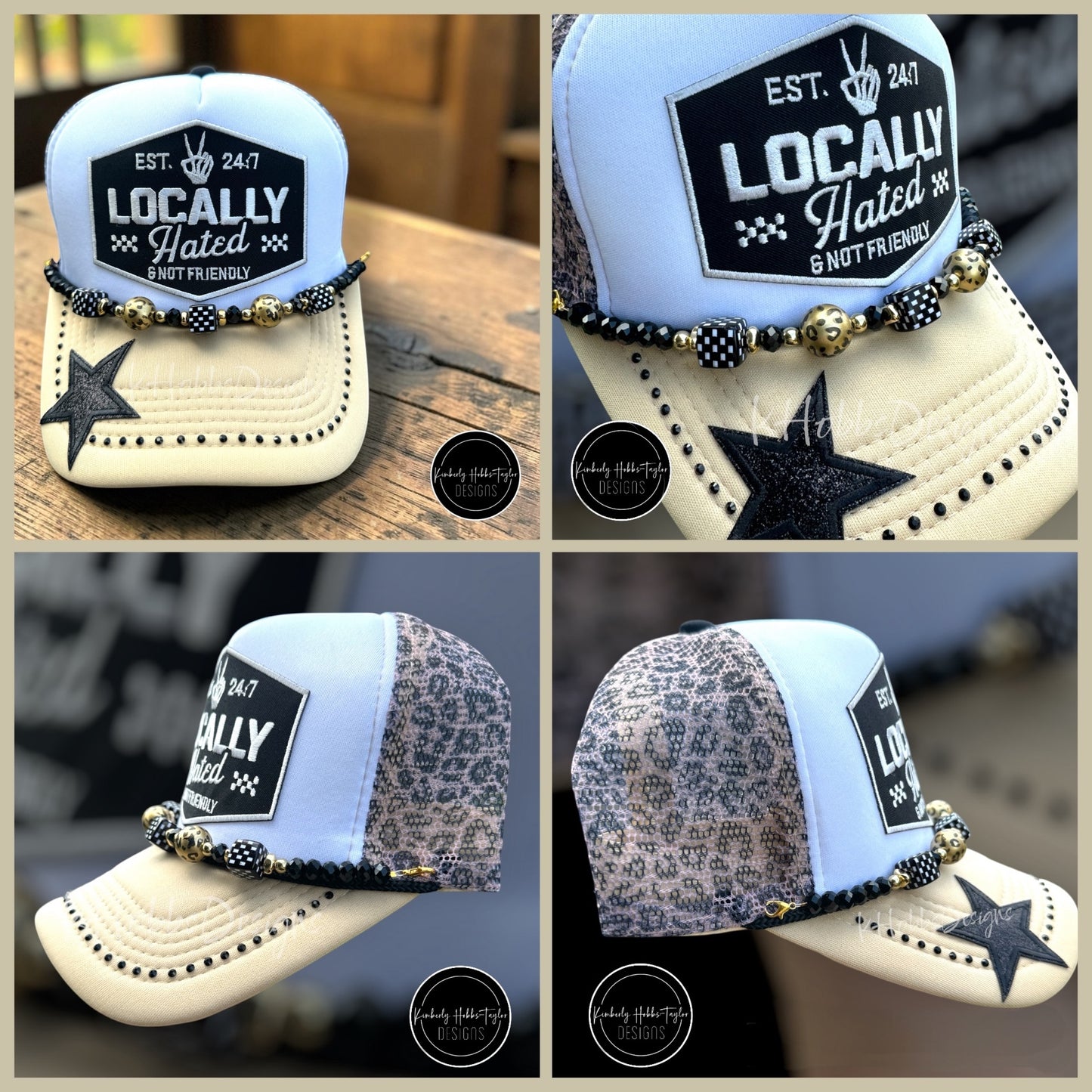 Locally Hated and Not Friendly Trucker Hat - Leopard