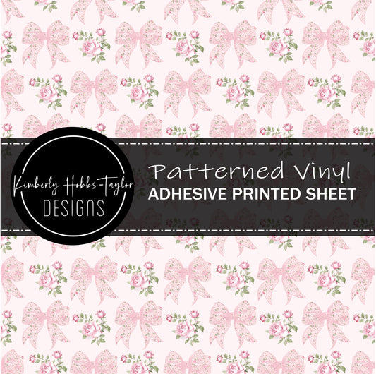 Pink Bows and Roses vinyl