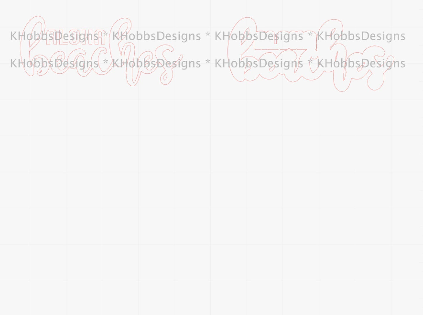 Aloha Striped Template for Makerflo 20 Skinny - Digital Cut File Only