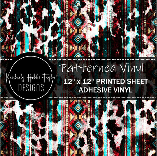 Aztec Cowhide vinyl