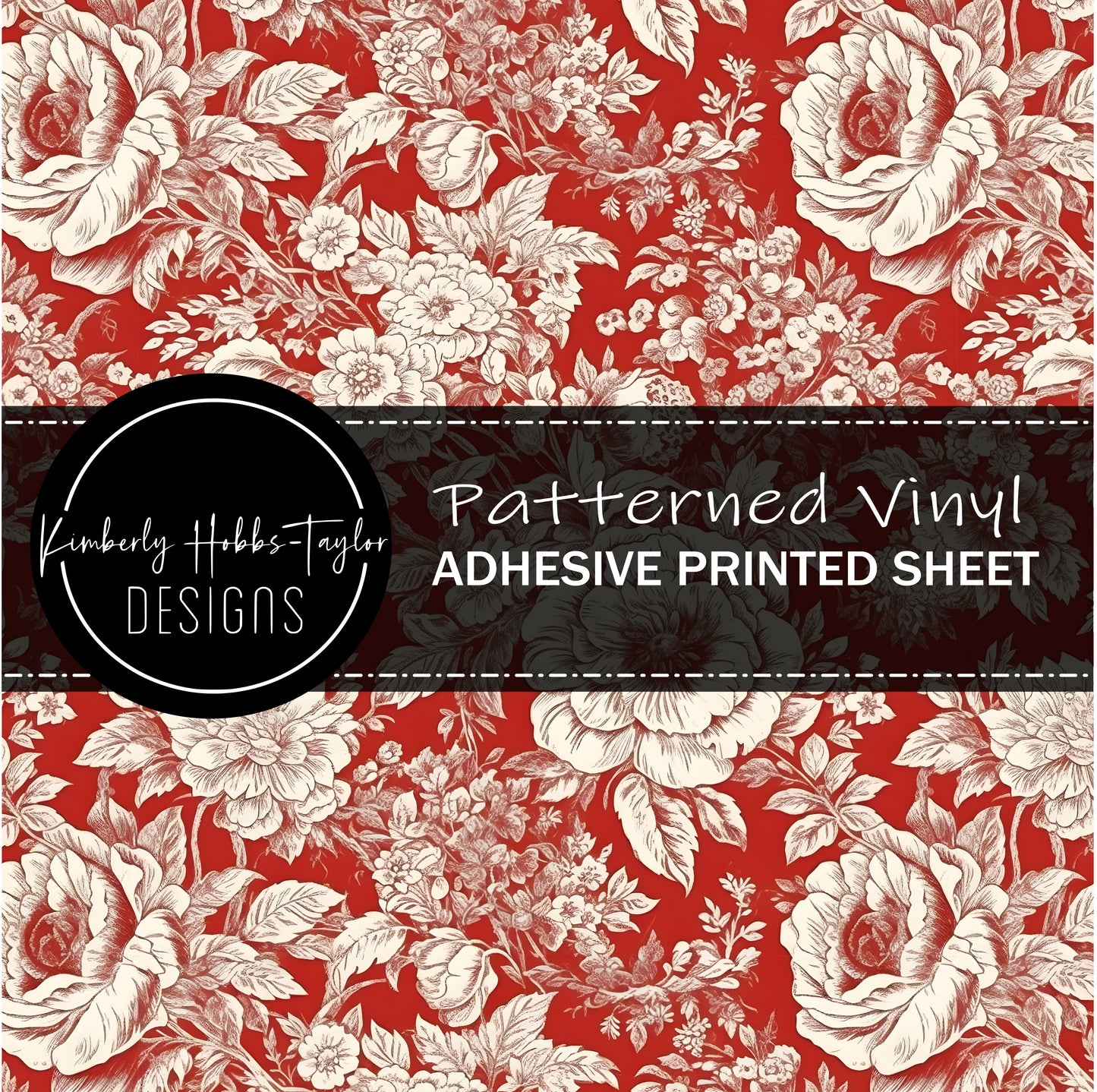 Red Chinoiserie A vinyl