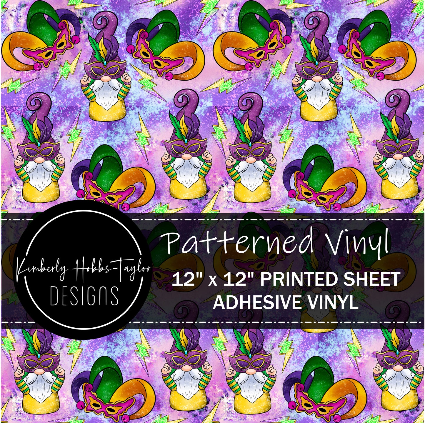 Mardi Gras Gnomes vinyl