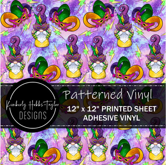 Mardi Gras Gnomes vinyl