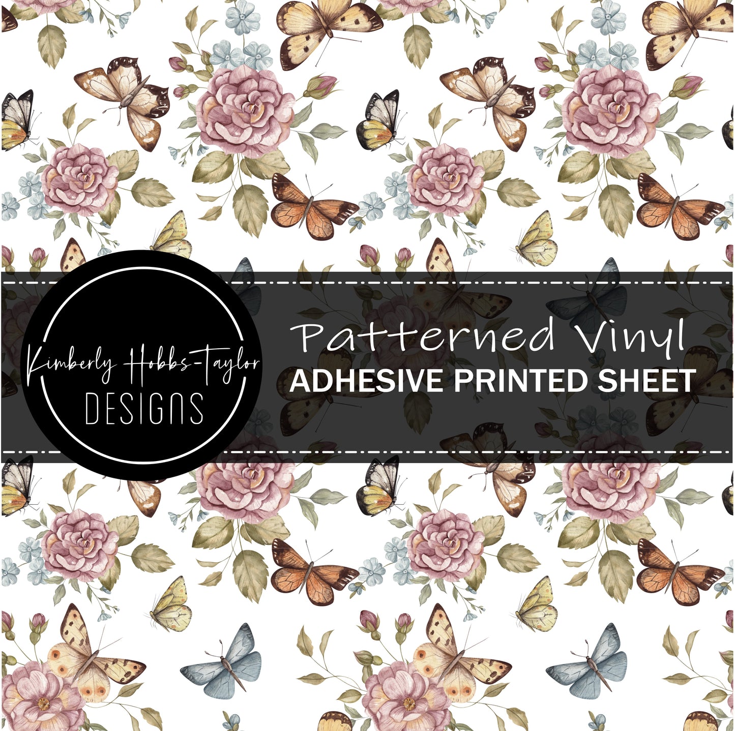 Vintage Florals and Butterflies  - KHobbsX Makers Box vinyl