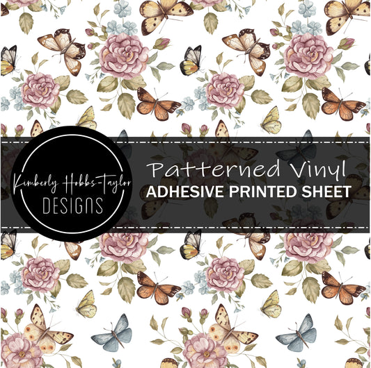 Vintage Florals and Butterflies  - KHobbsX Makers Box vinyl