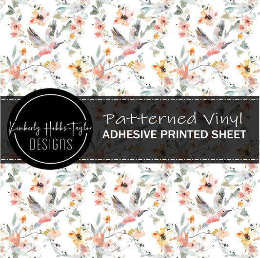 Watercolor Hummingbird vinyl