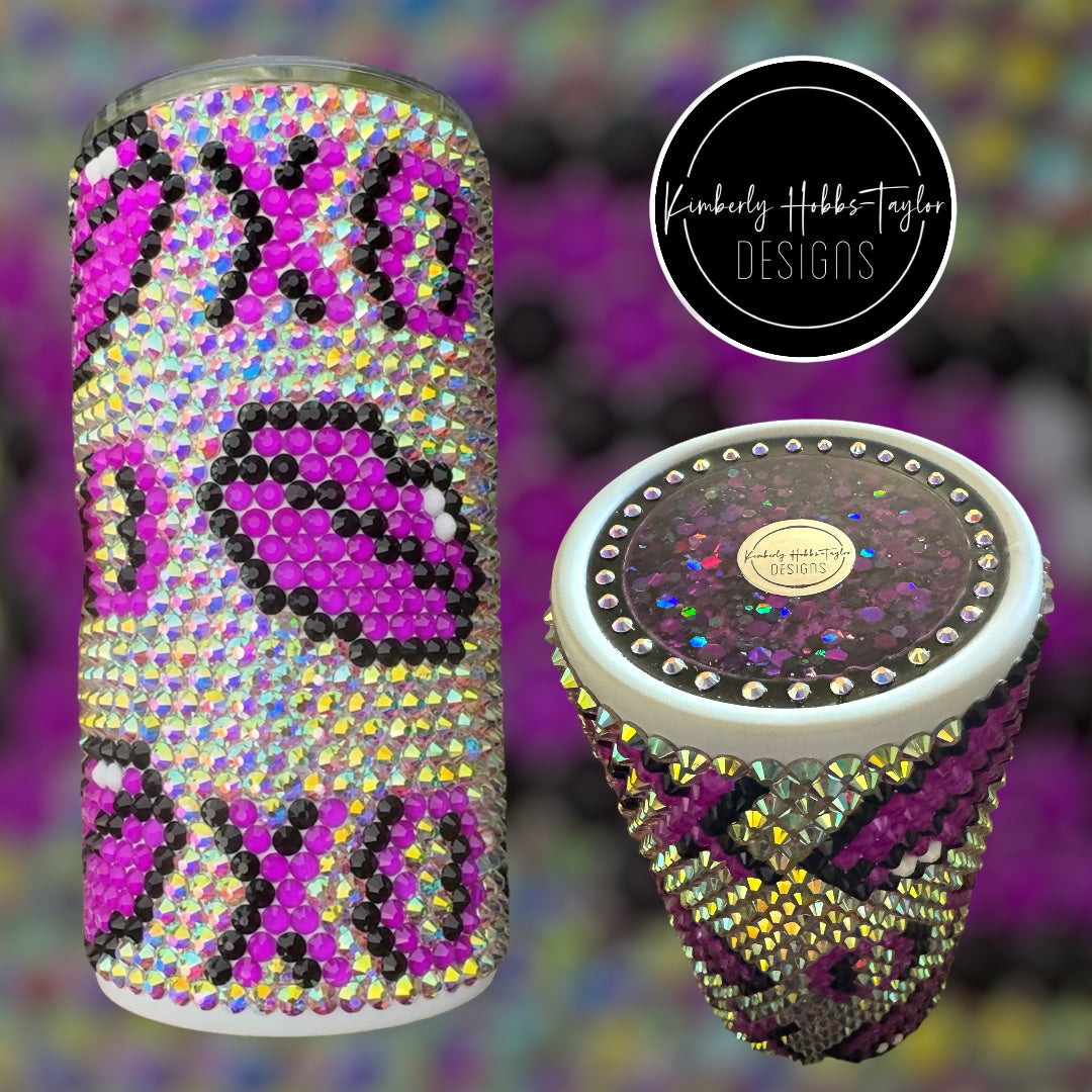 Hot Lips Rhinestone tumbler - 16oz