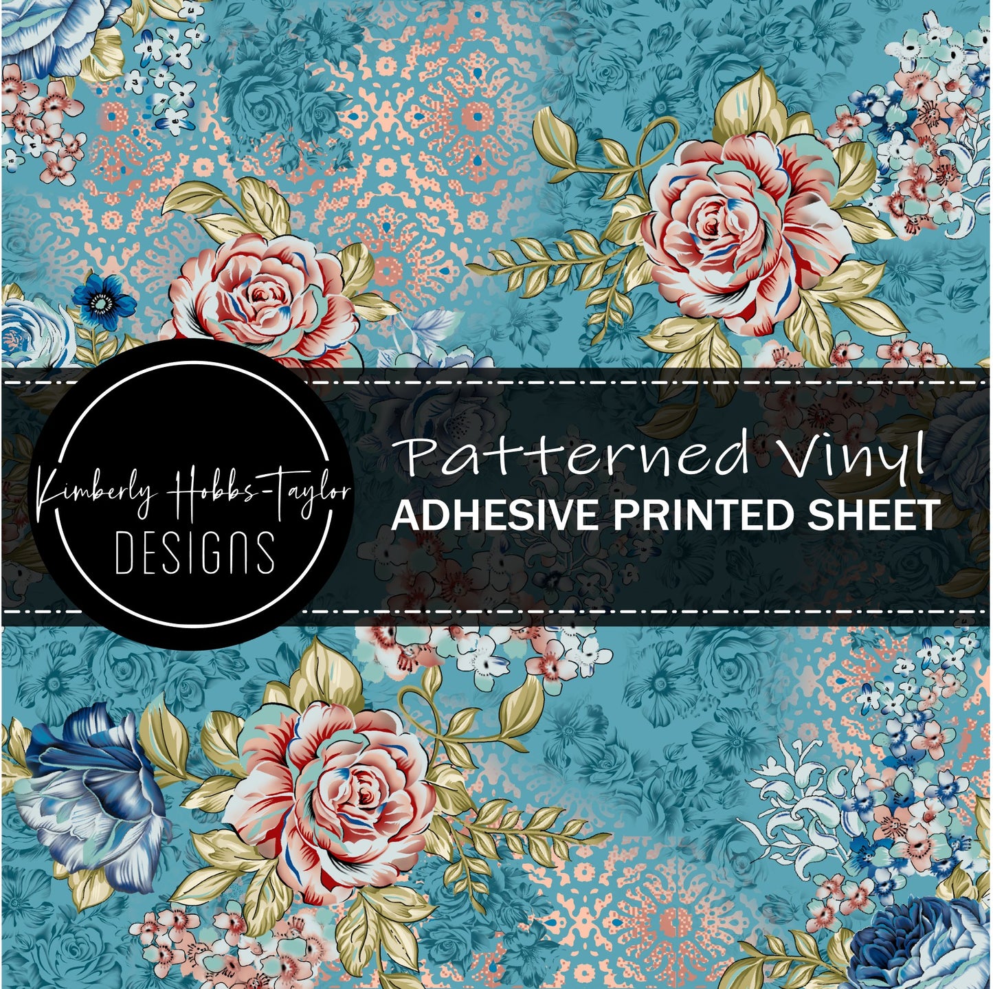 Gilded Roses and Teal vinyl