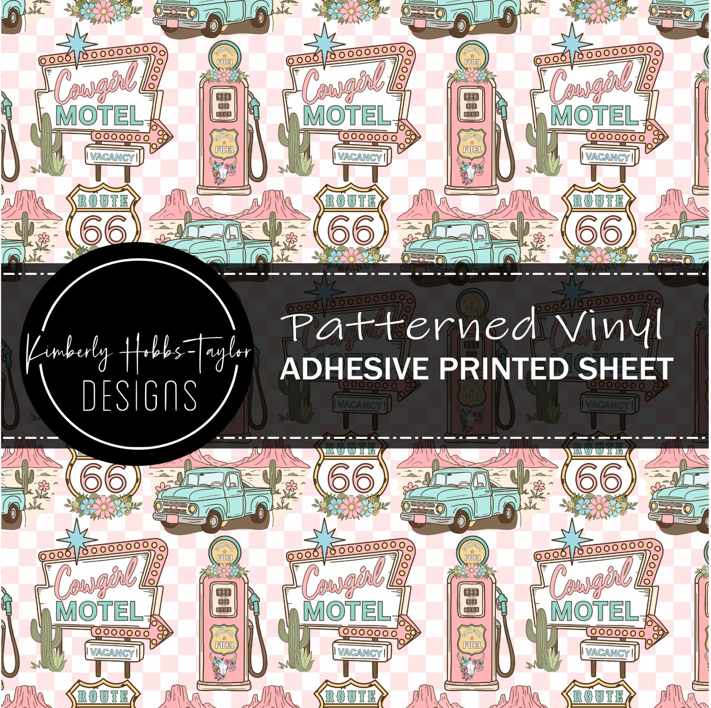 UVDTF Decal - Route Sixty Six Western Cowgirl