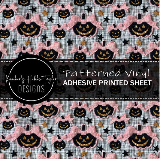 3D Embroidered Pumpkins vinyl