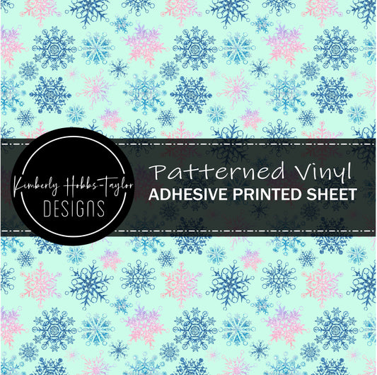 Pastel Snowflakes C vinyl