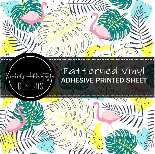 Flamingo Monstera Mashup vinyl