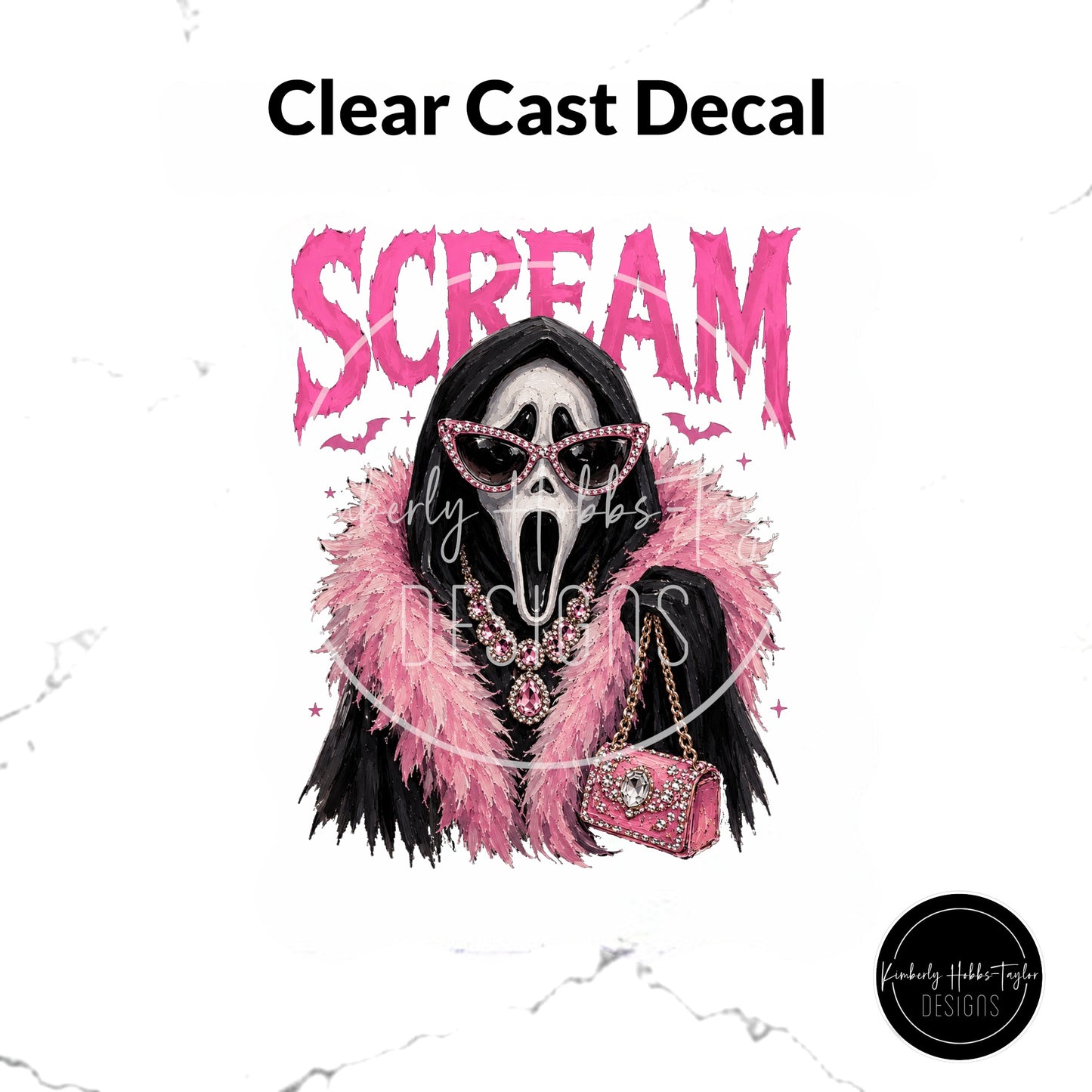 Clear Cast Decal - Scream Ghost