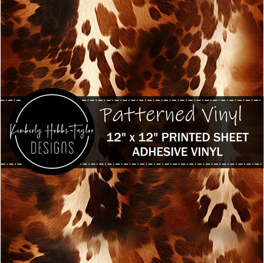 Brown Cowhide vinyl