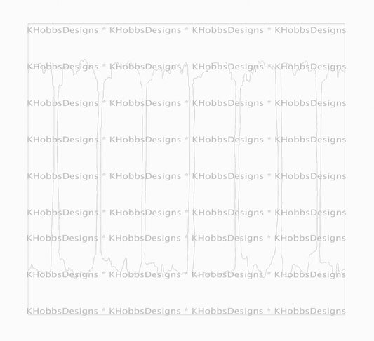 Brushstroke Template for HOGG 30 Skinny Straight - Digital Cut File Only