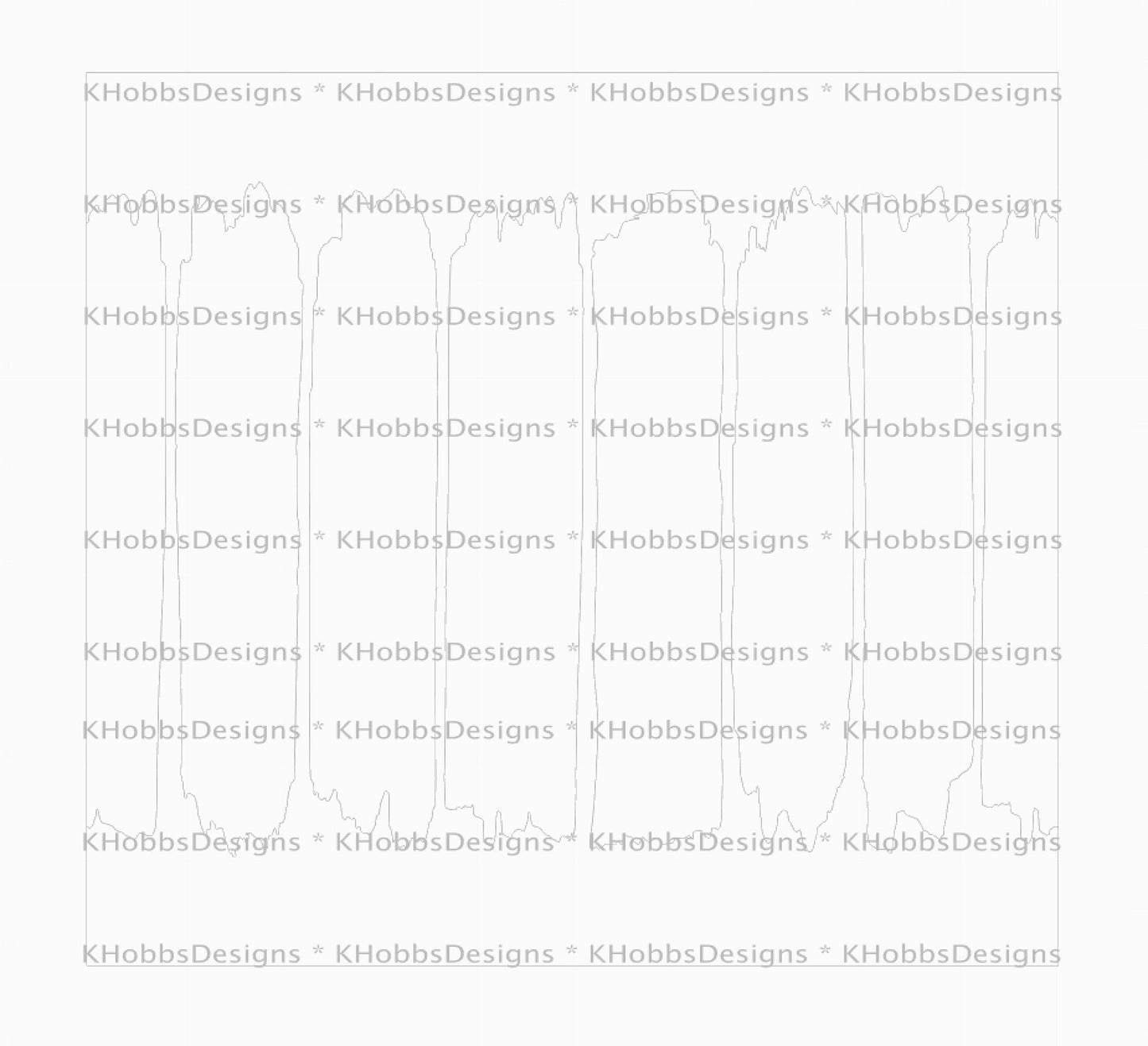Brushstroke Template for Makerflo 30 Skinny - Digital Cut File Only