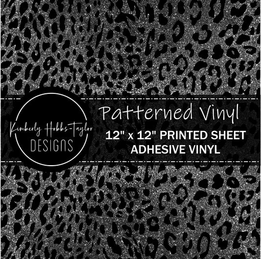 Silver Black Leopard vinyl