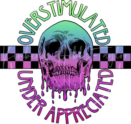 Overstimulated decal