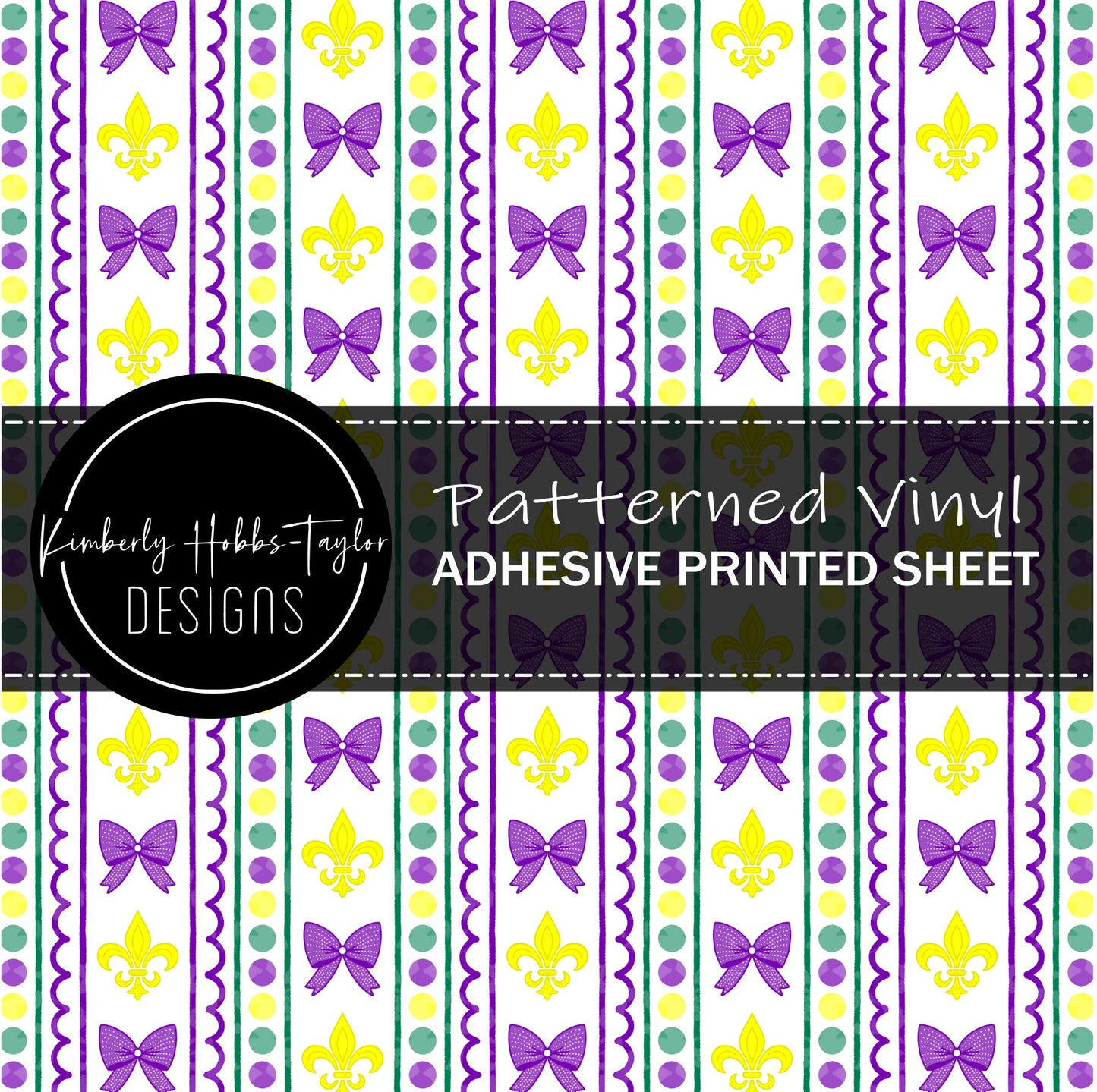 Mardi Gras Ribbons vinyl