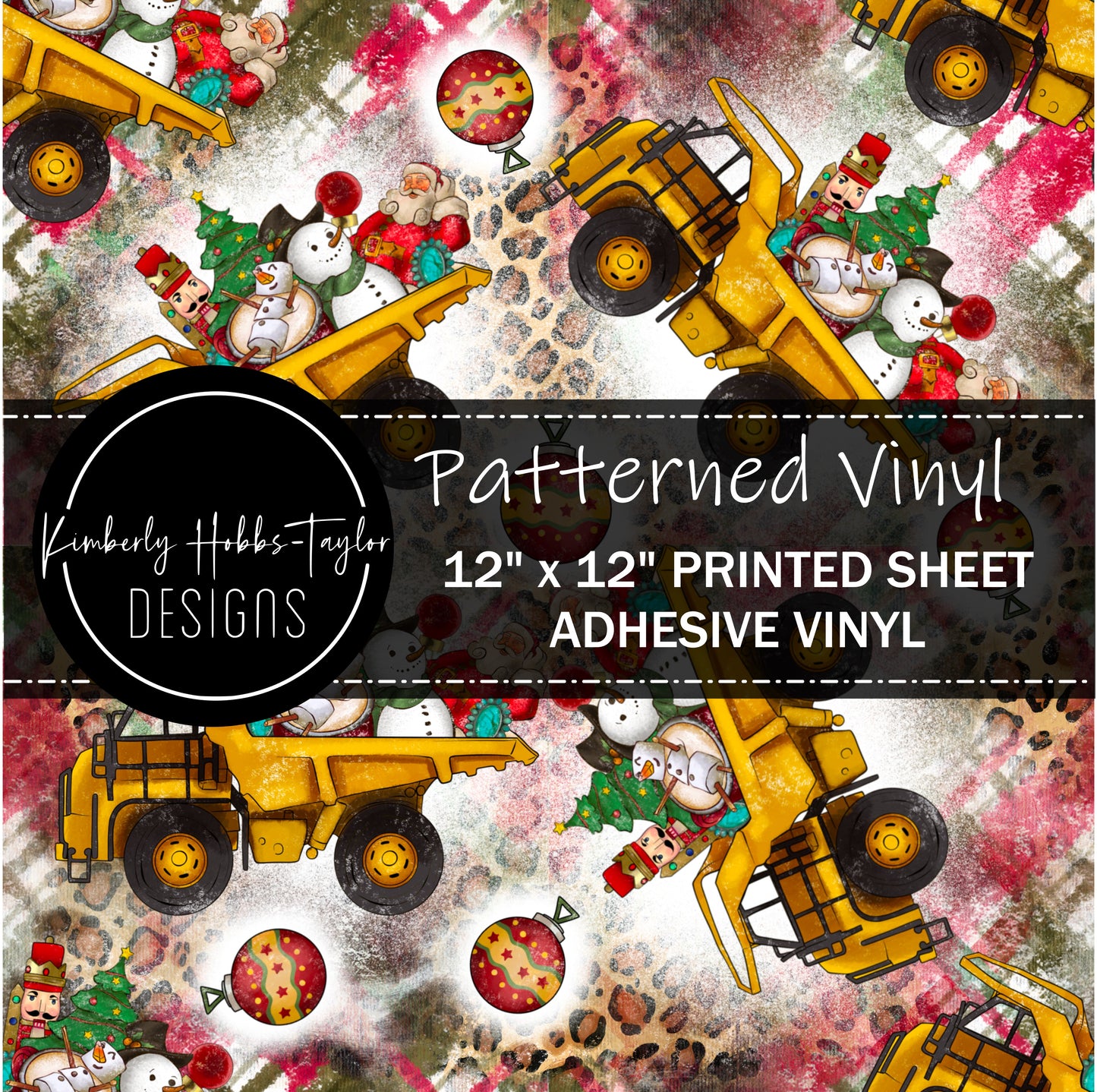 Christmas Characters in Bulldozer vinyl