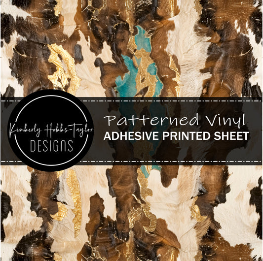 Cowhide Collage H vinyl