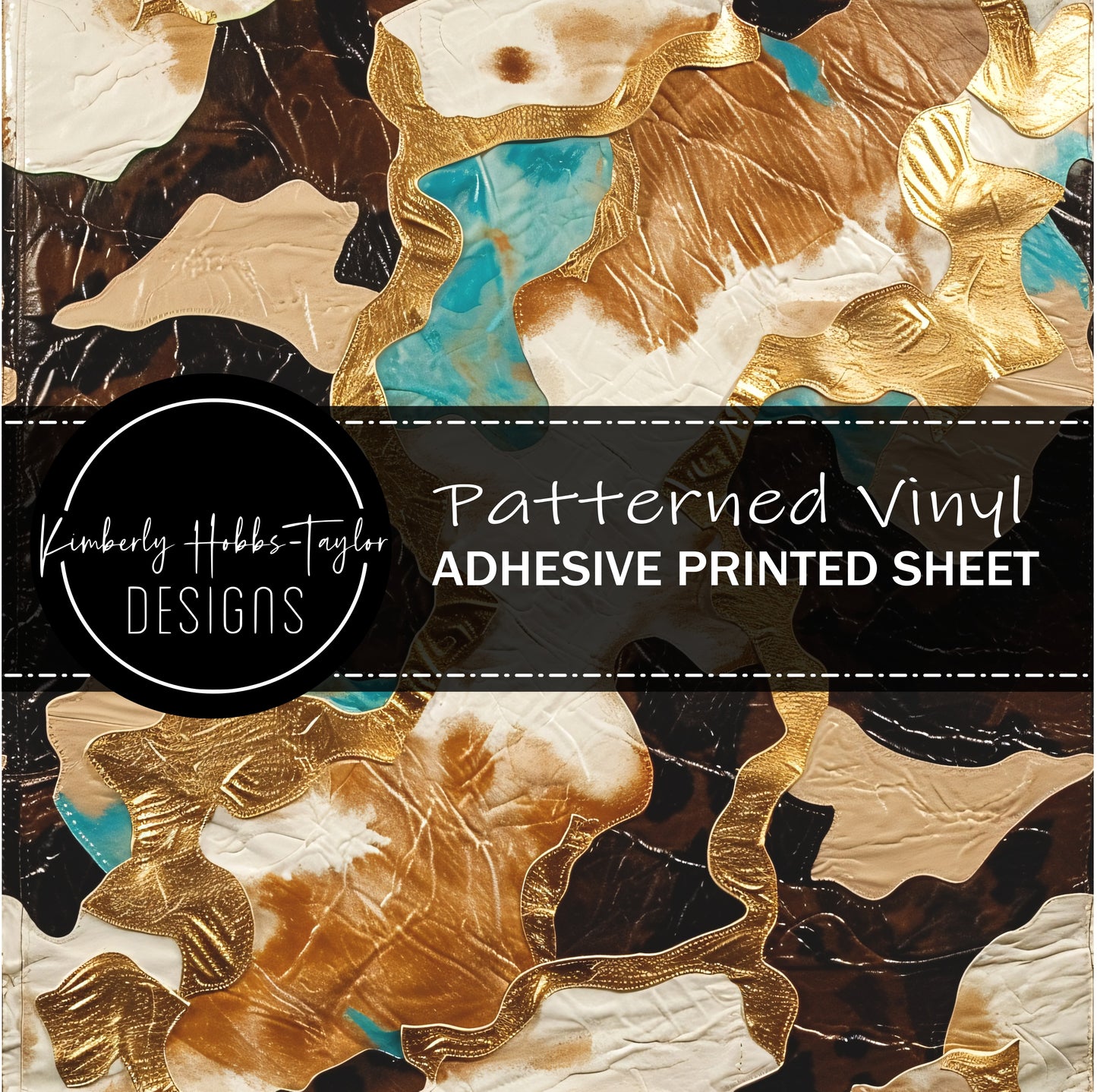 Cowhide Collage J vinyl