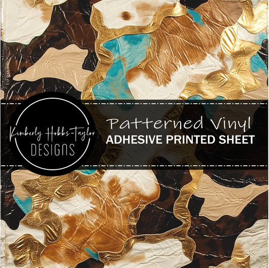 Cowhide Collage J vinyl