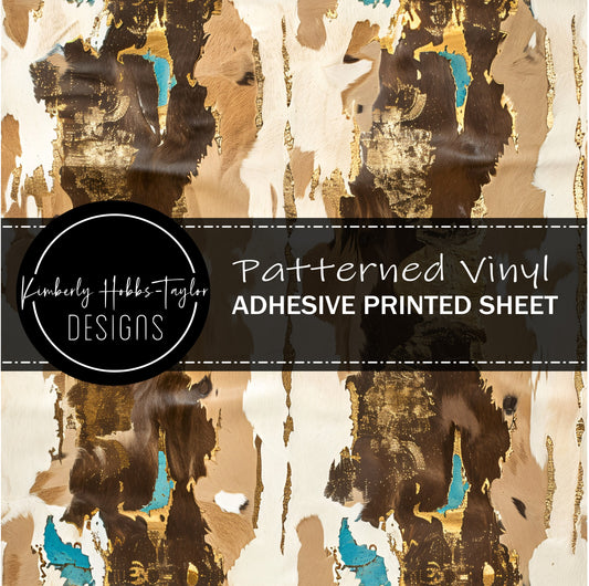 Cowhide Collage Q vinyl
