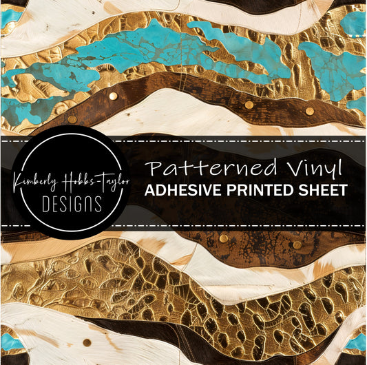 Cowhide Collage T vinyl