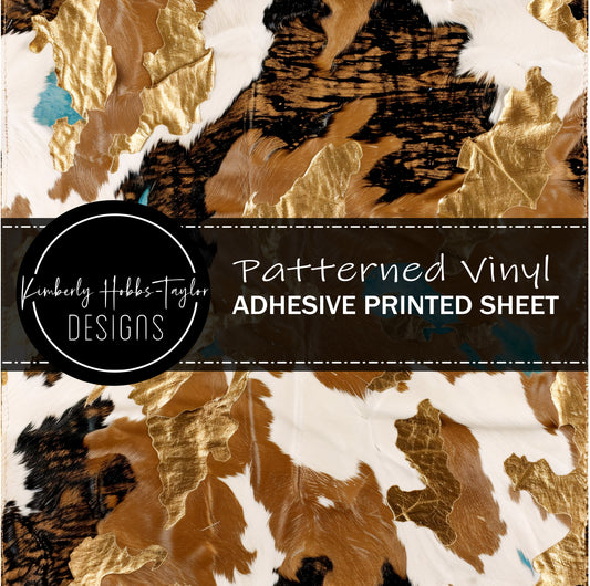Cowhide Collage V vinyl