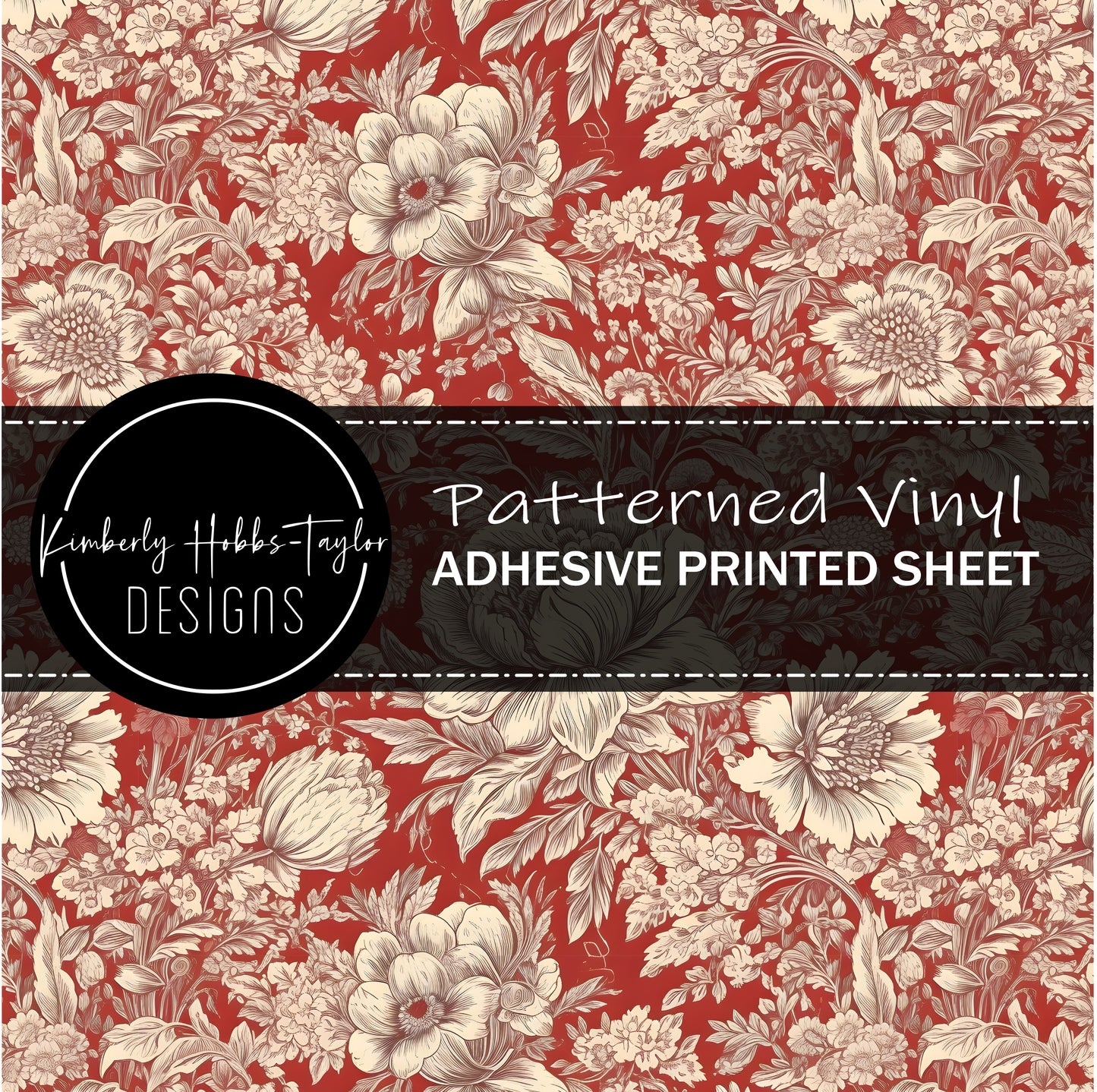 Red Chinoiserie F vinyl