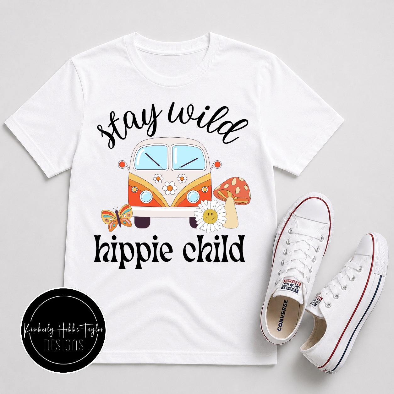 DTF Shirt Transfer - Stay Wild Hippie