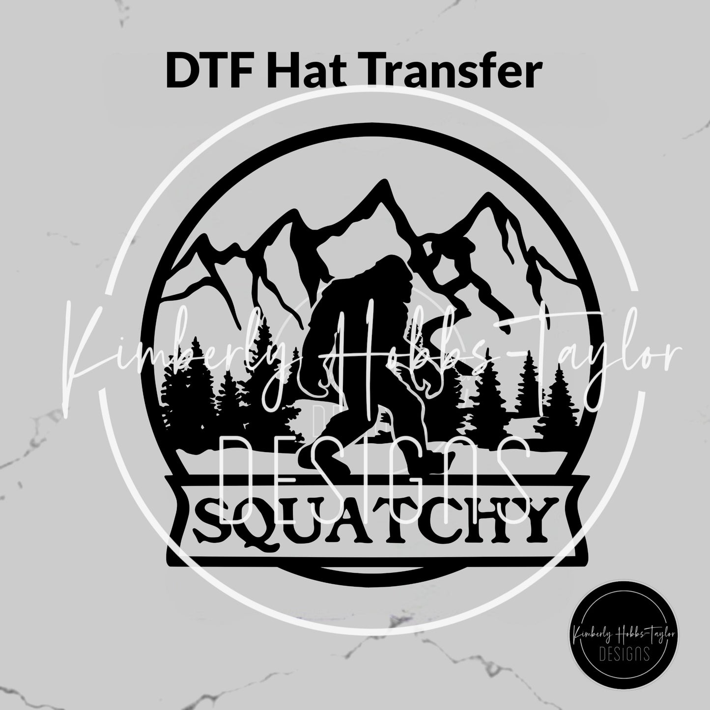 DTF Hat Transfer - Bigfoot - Squatchy